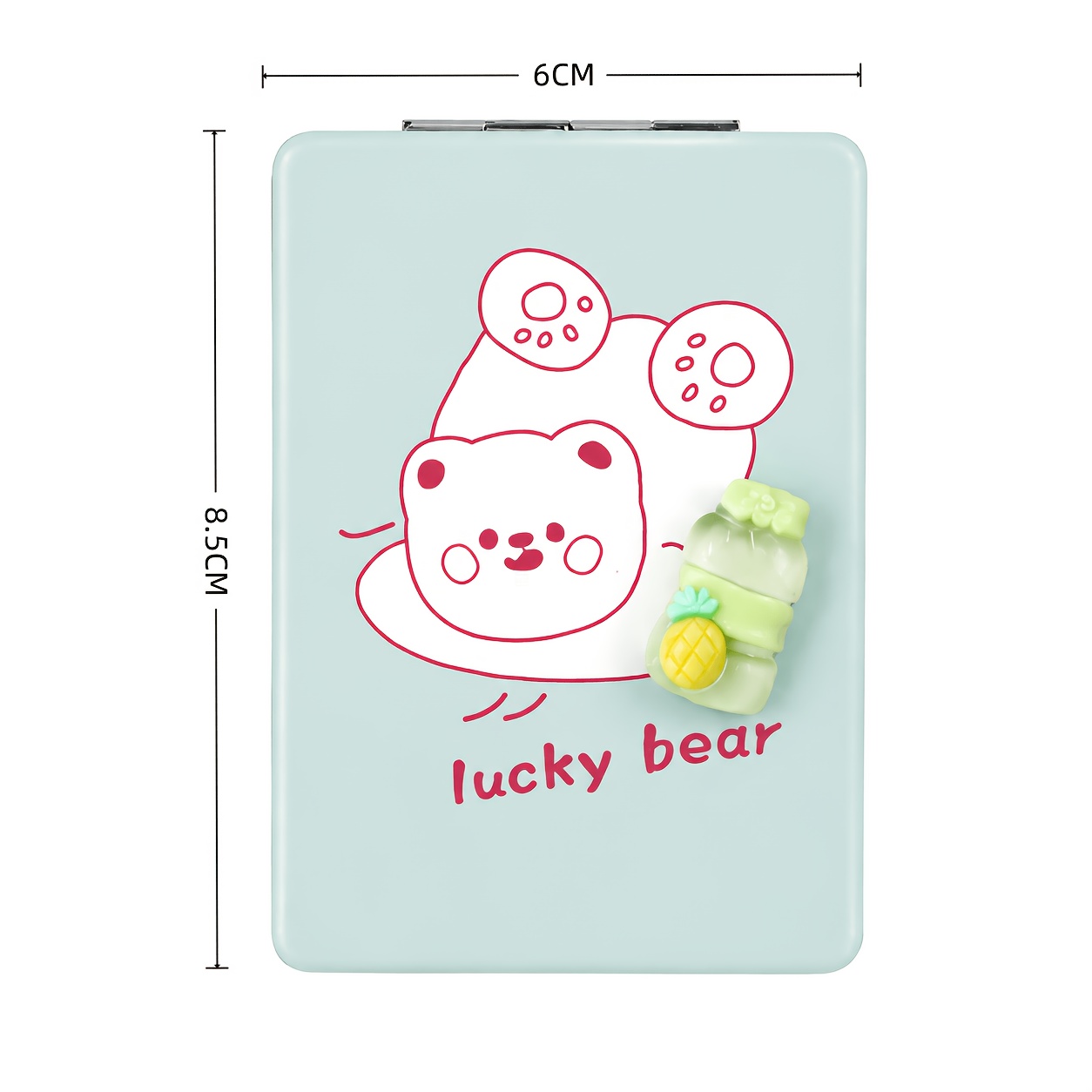 Image of 2-pack Cute Mini Portable Makeup Mirrors, Women , Foldable, Double-sided Pocket Mirrors, Adorable Bear Pattern, Travel Makeup Mirrors, Handbag Essential, Everyday Gift Must-have