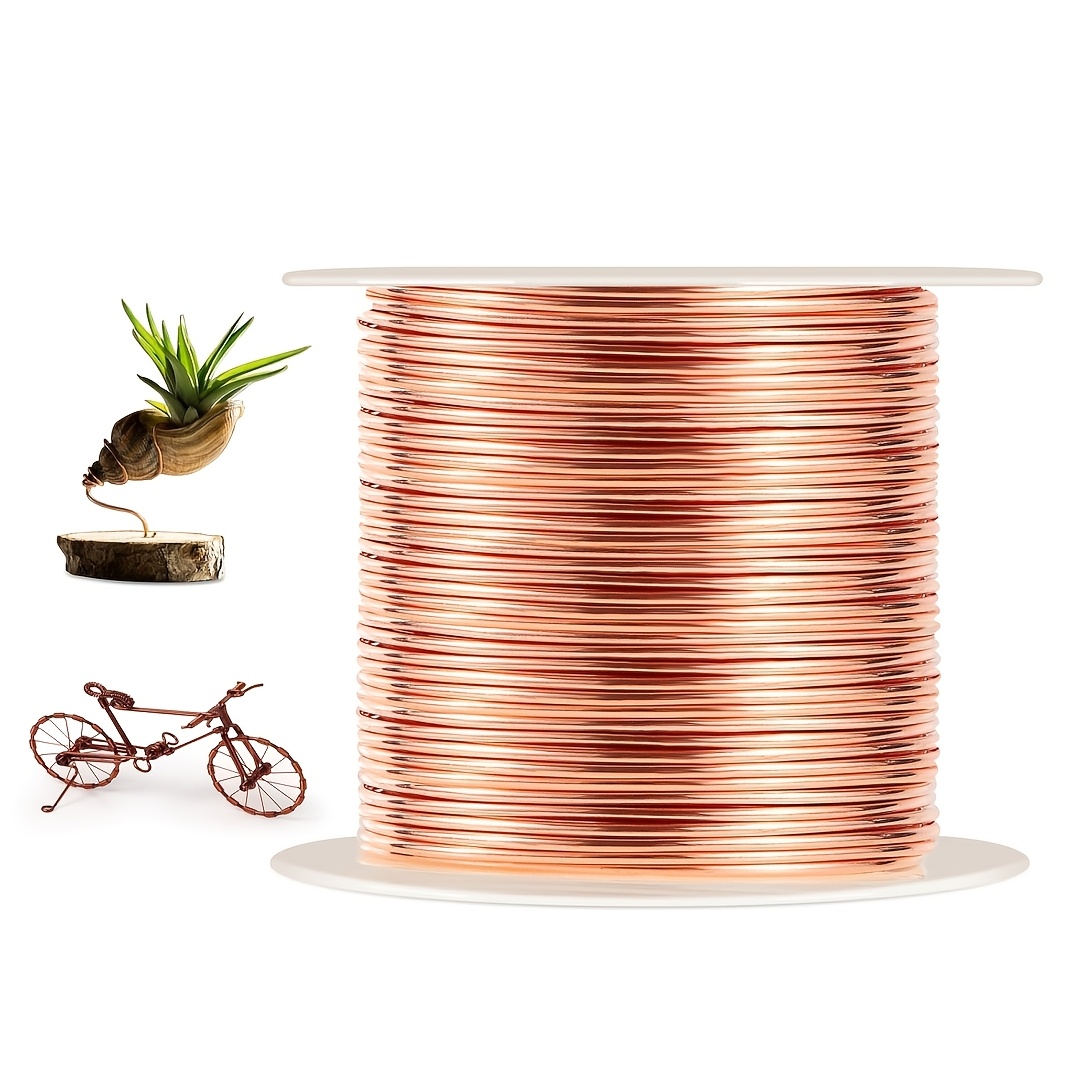 

Soft Copper Wire, 16/18/20/24/28gauge Pure Copper Wire, For Gardening, Jewelry Making, Beading, Science Projects, Diy Artwork, 1 Roll