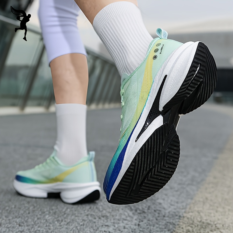 Tenis deportivos para hombre nuevos, suela MD liviana, malla transpirable tejida, para correr en carretera, viajes al aire libre, entrenamiento casual y competencia