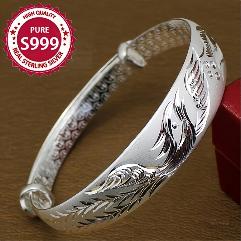 

S999 Bracelet With A Weight Of 0.88oz - A -faced Bracelet Suitable For Gifting As A Present