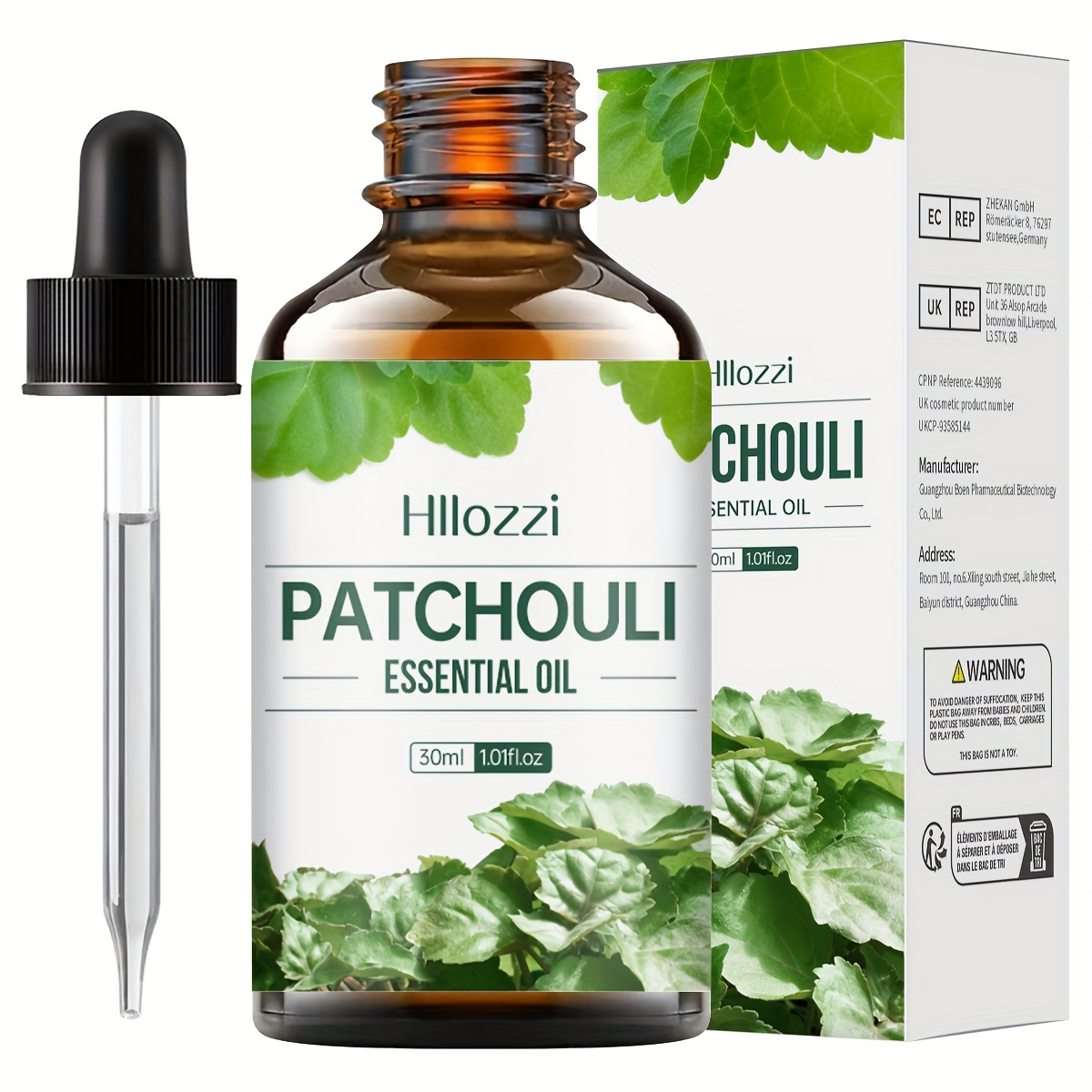 

Patchouli Essential Oil, 30ml/1oz, Pure Plant-based, Moisturizing And Hydrating For Face & Body, Massage Essence Oil With Glass Dropper