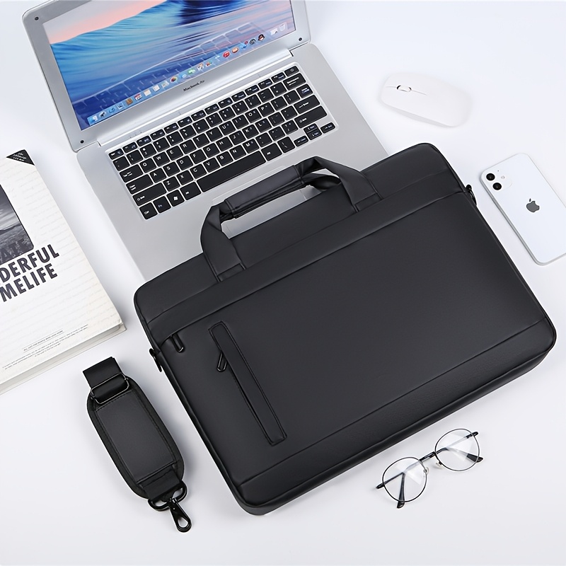 TEMU Borsa Tote per Laptop da Viaggio per Lavoro, Valigetta di Grande Capacit�, Borsa a Tracolla Convertibile per Laptop con Cinghia per Trolley