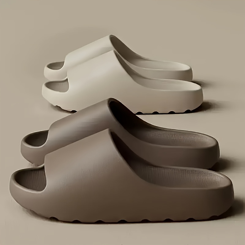 

Eva Slides - Comfortable, Stylish, Non-slip Textured Sole, Solid Color Round Toe Design, Indoor/outdoor Use, All , & Gray Options