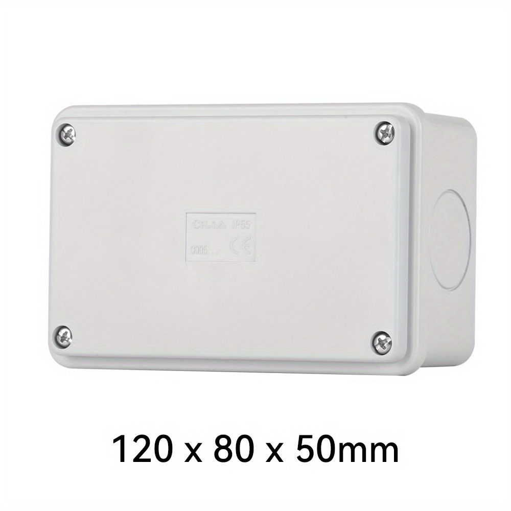 E-shop CILIA 1/2/4/6 Stück Universal-Verteilerkasten, Elektrische Außenkasten für Überwachungskamera, Drahtlose Router, Einstellbare Kabelanschlüsse,