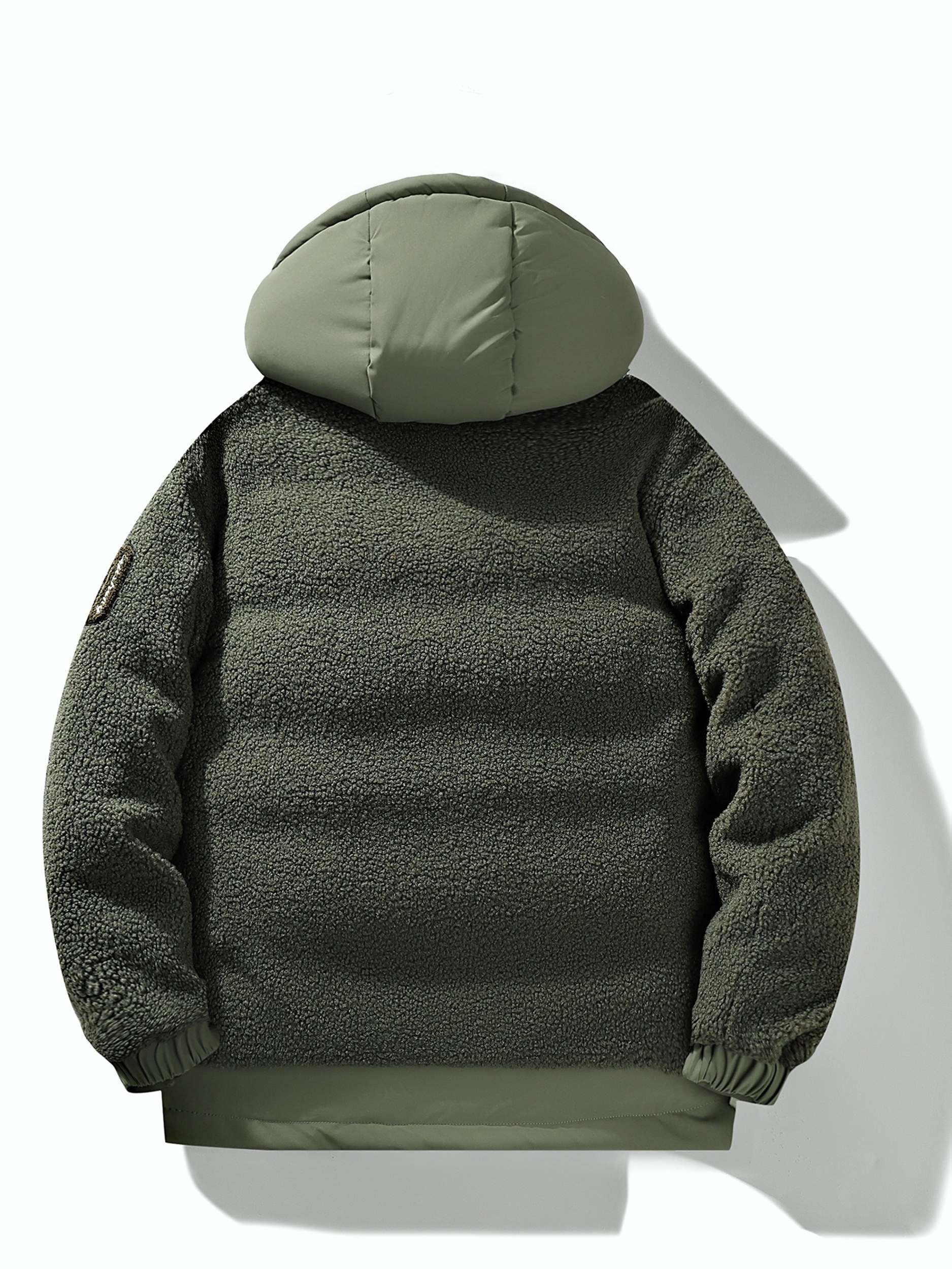 Men's Plus Size Thick Padded Hooded Jacket