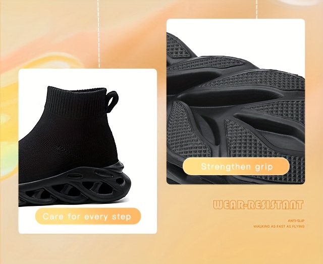 ' & ' High-Top Outdoor Sneakers with Sole Cushioning, Slip-On Knit Boots for, & Play - All-Terrain Traction, Comfortable Durable Footwear for Big Kids ()
