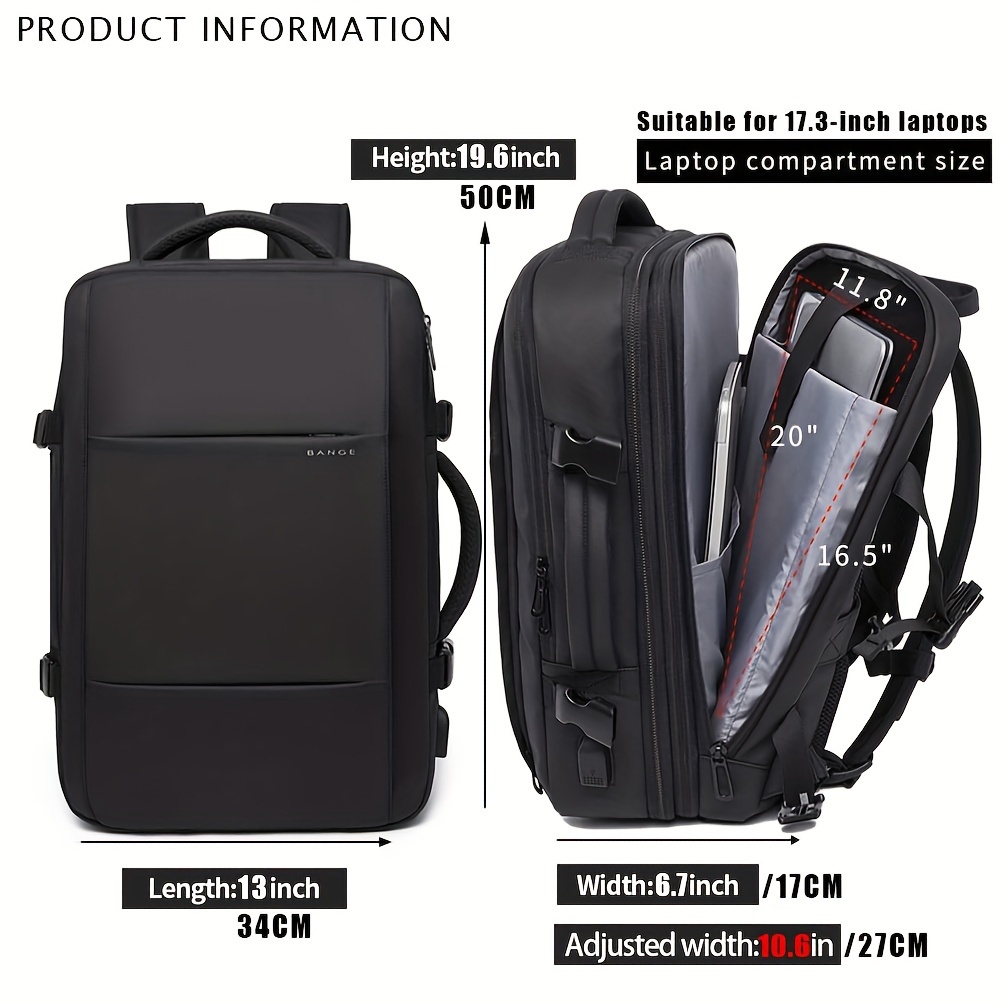 mens business travel backpack large capacity carry backpack - Temu