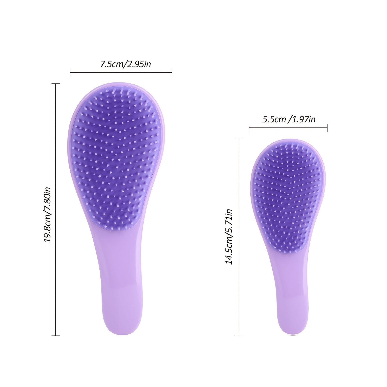 Detangling Hair Brush with Soft Flexible Bristles