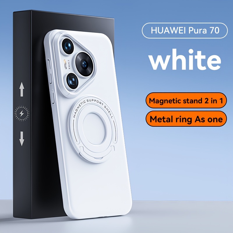 For Huawei Pura 70/Pura 70 Pro Premium Stand Phone Case, Comfortable Hand Feel, Classic Retro High Quality Pura 70 Pro Drop Resistant Case_voghion.com