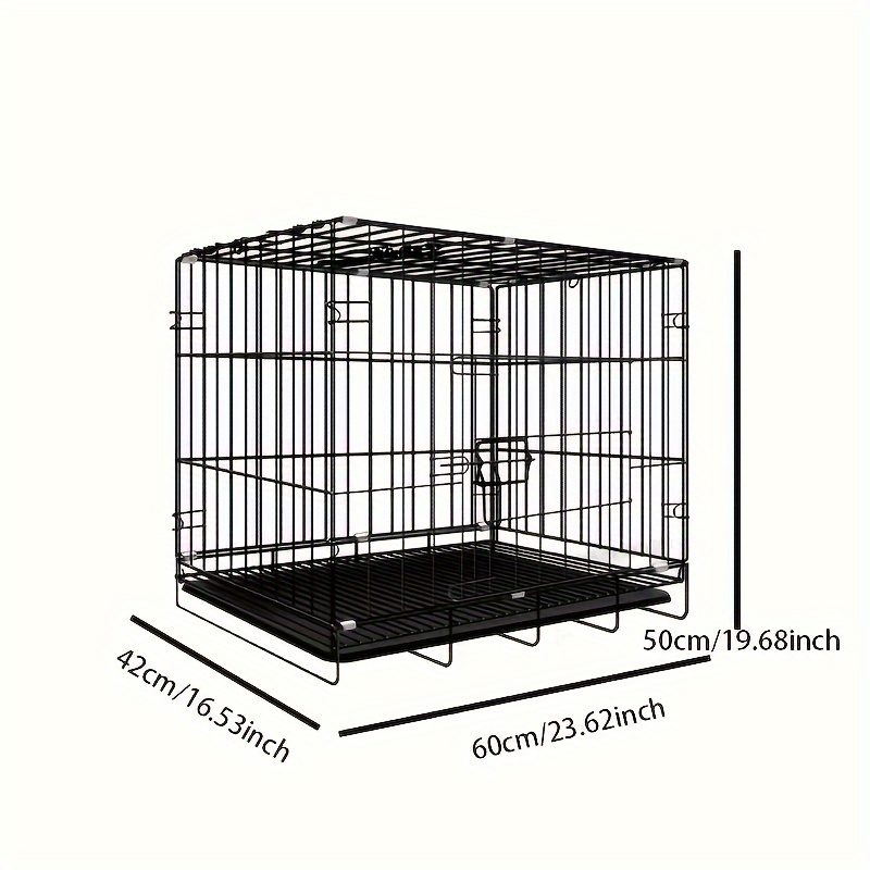 Dog Cage Cat Cage Large Space Crate Folding Cage Temu