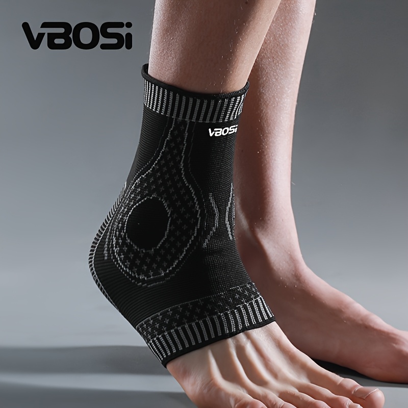TEMU 1pc Elastic Compression Ankle Sleeve Breathable Knit Sports Ankle Sleeve For Basketball Running Cycling Men Women