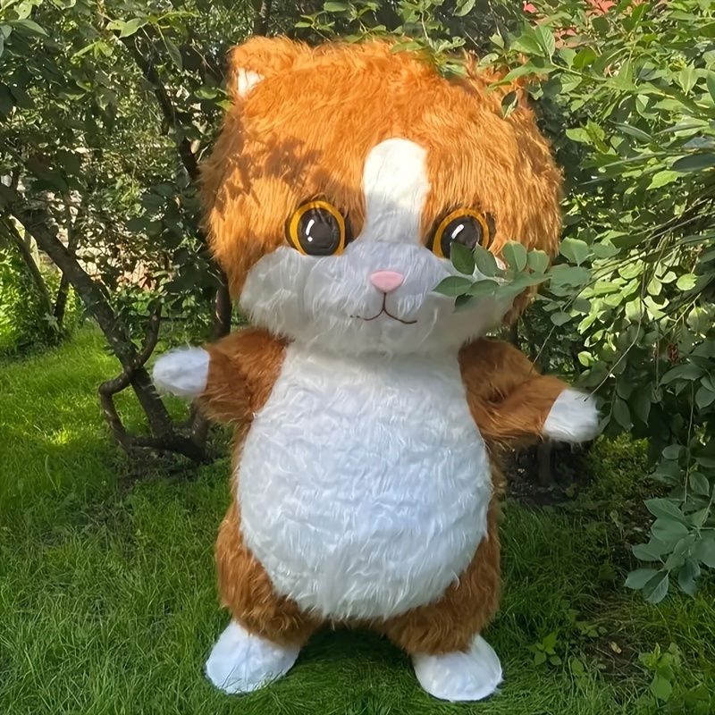 open lace back dress ELAINREN Halloween Garfield Plush Toy Pirate Fat Orange Cat Plush Kitt
