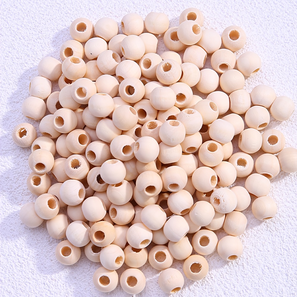 For Jewelry Making Large Wooden Craft Beads Natural Wooden Beads