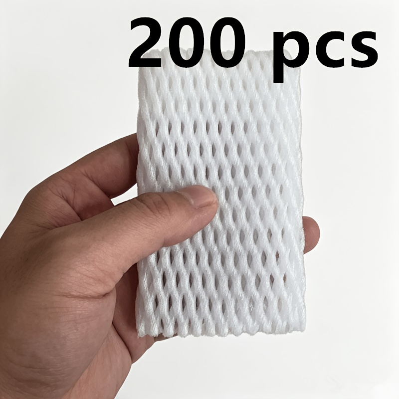 TEMU 200pcs Of Foam Mesh Sleeve Shockproof , Suitable For Fragile Articles, Wine Glasses, Bottles, Glass Products, Transport Packaging(not In Direct