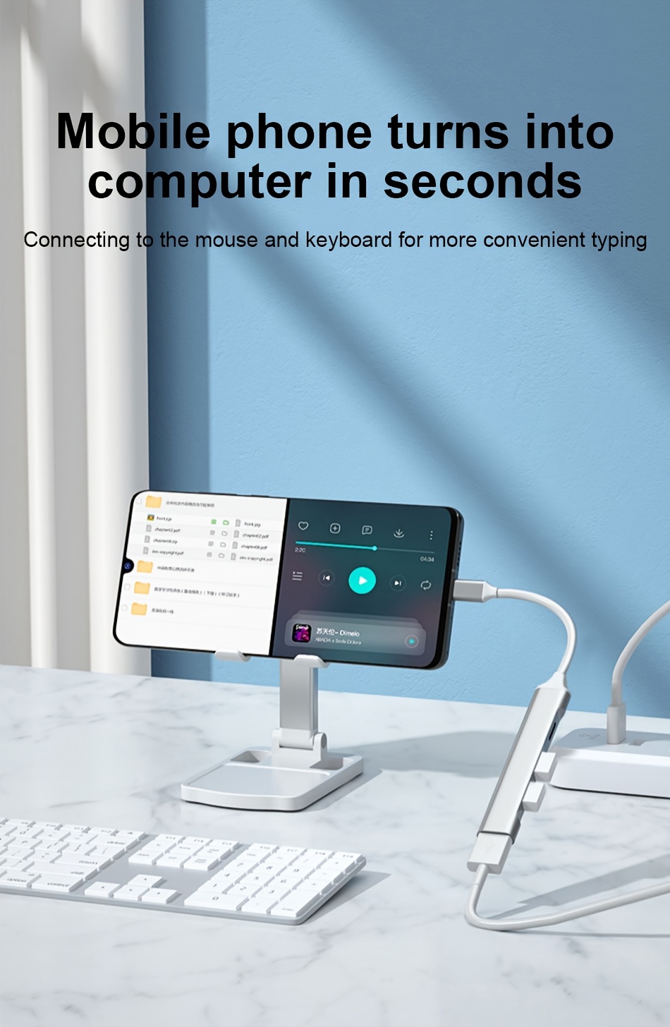 HOVEYO USB 3.0 Type C Multi-Port Hub Adapter, 4-in-1 Ultra-Thin Design with High-Speed USB-C to USB Transfer, Compatible with MacBook Pro, Xiaomi, and More Devices!, Data Transfer Hub | Modern Accessory | Highspeed Interface, HOVEYO