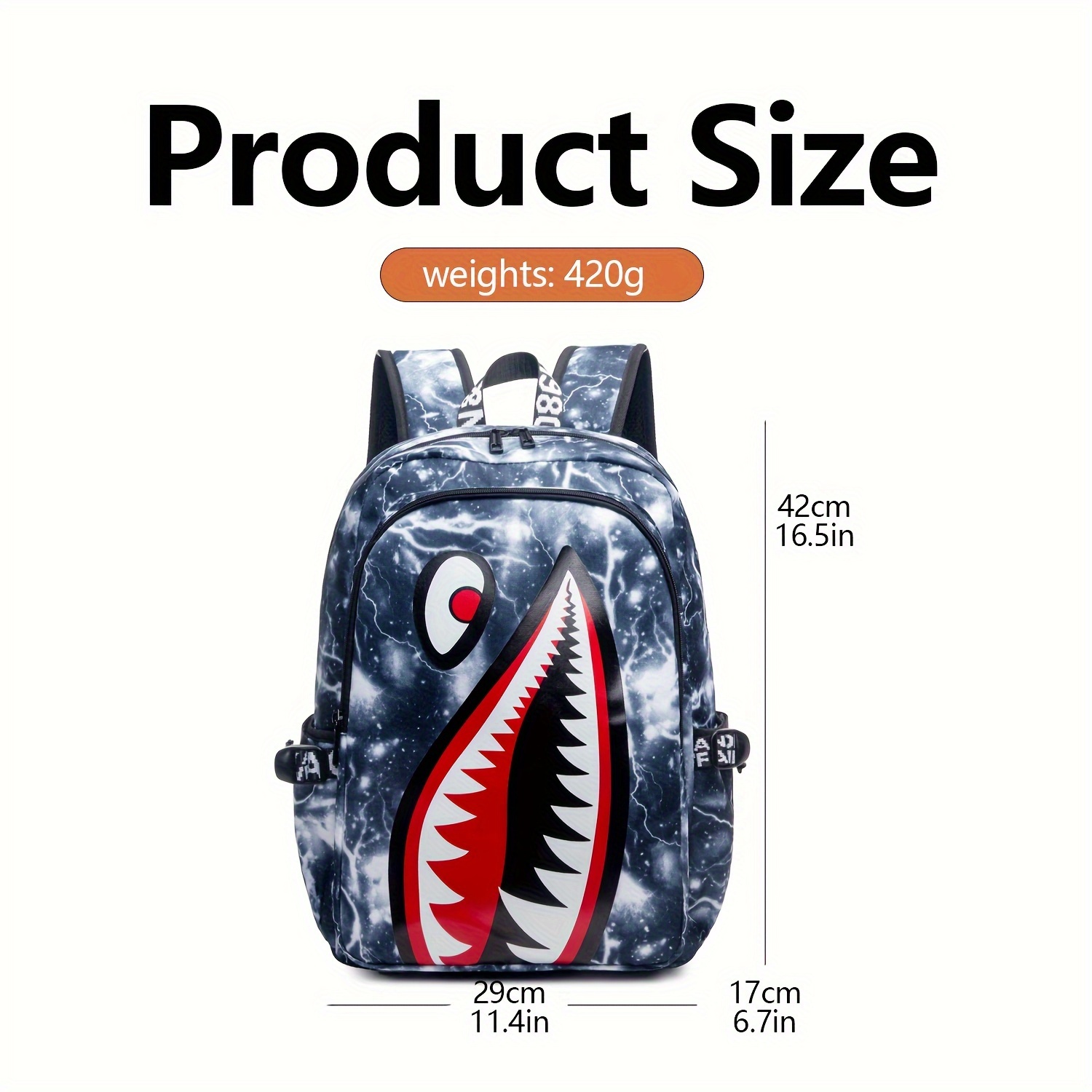 Shark school bag online