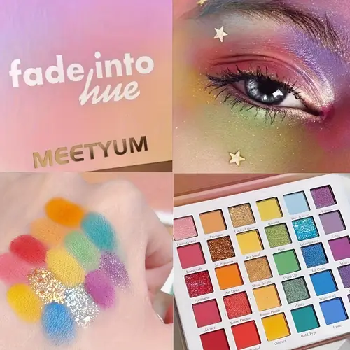 30 color matte shimmer eyeshadow palette vibrant multicolor shades with green hues perfect makeup gift for girls valentine s day present
