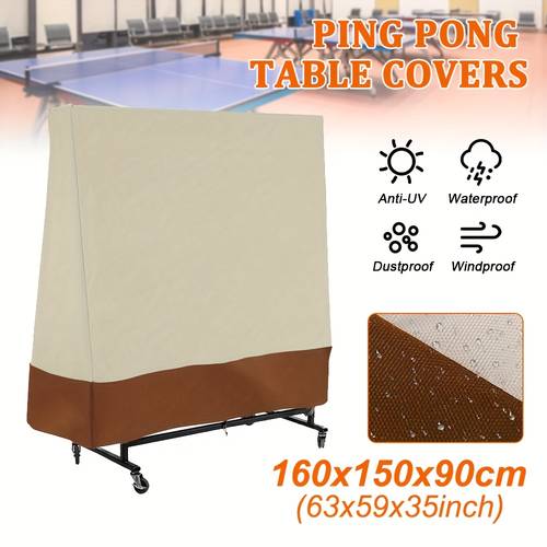 1pc heavy duty waterproof dustproof pong table cover outdoor indoor use oxford cloth furniture protector with for pong table cover