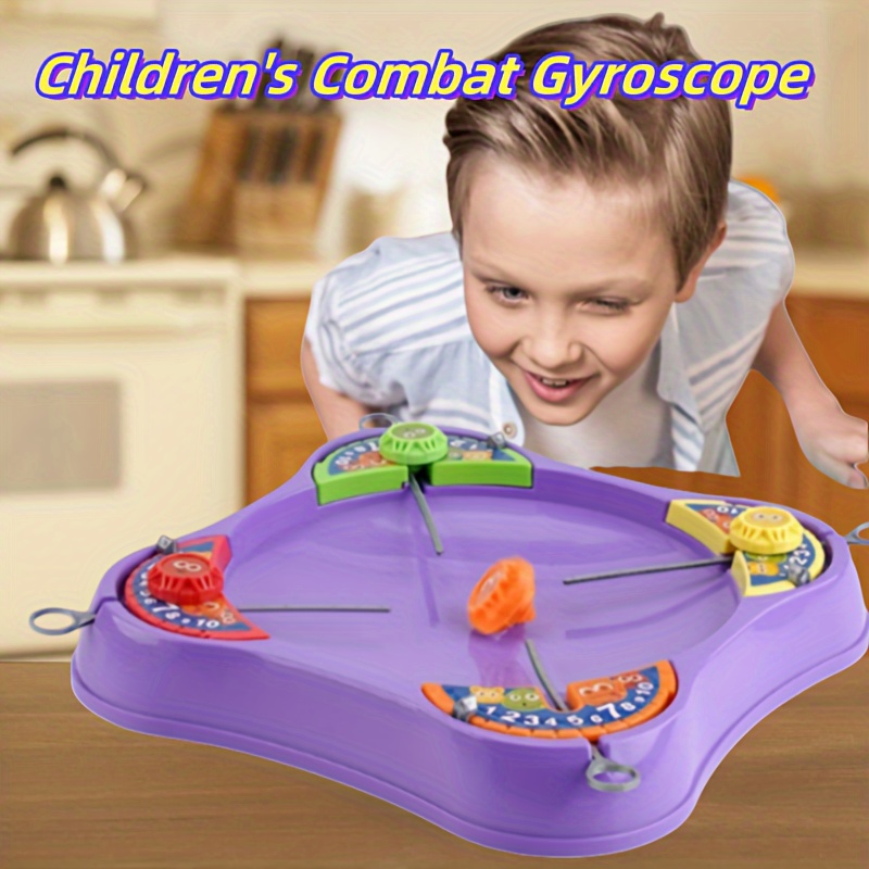 

Kids Gyroscopes Set – 4-player Interactive Tops Game For Children 3-6, Educational Toy For Color & Development, Ideal For & Gifts