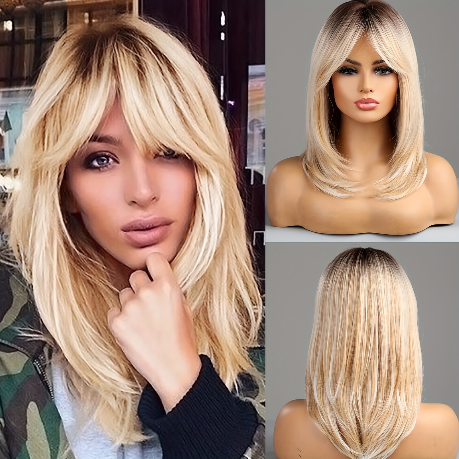 Blonde Feathered Long Hair With Bangs Blonde Feathered Hair For
