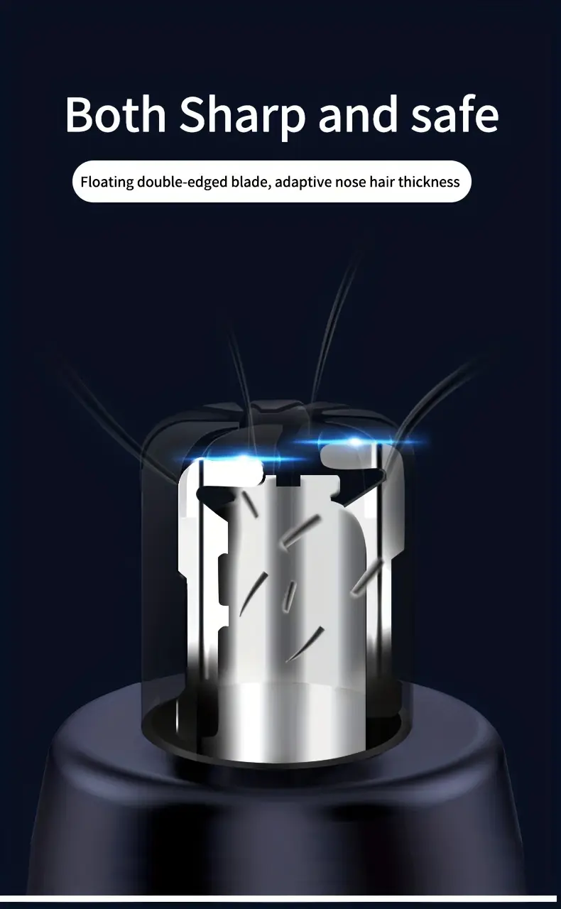 rechargeable electric nose hair trimmer for men women   quiet with led display     grooming and gift ideas birthday holidays Product details 7