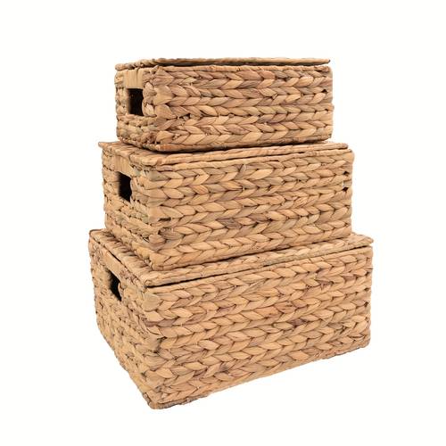 3pcs 1pc storage basket with lid autumn decorations for home organizational basket storage basket with built in handle storage basket with handle storage organization suitable for desktop wardrobe shelf storage organization shelf baskets