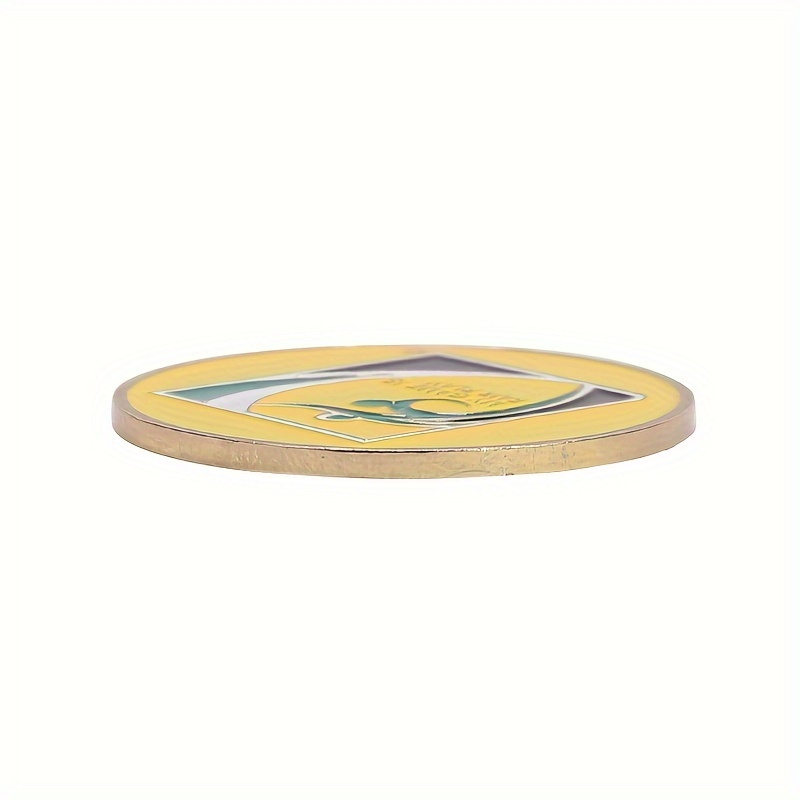 Image of 1pc Edge Decision Tool, Football Training Referee Edge Thrower, Hard Metal Coin For Soccer Calling, Football Training Aid Equipment