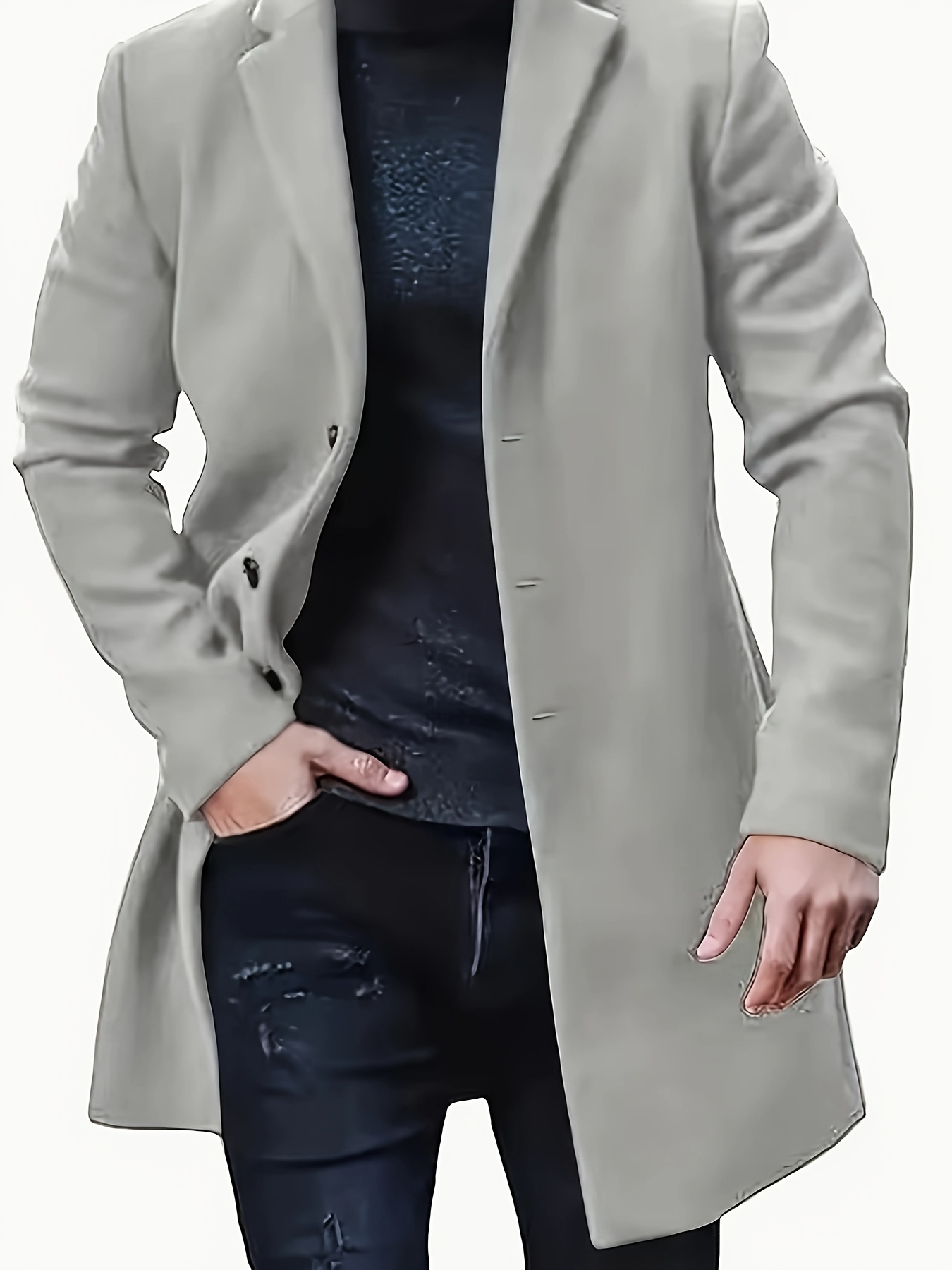 autumn winter new independent station mens coat coat - Temu South