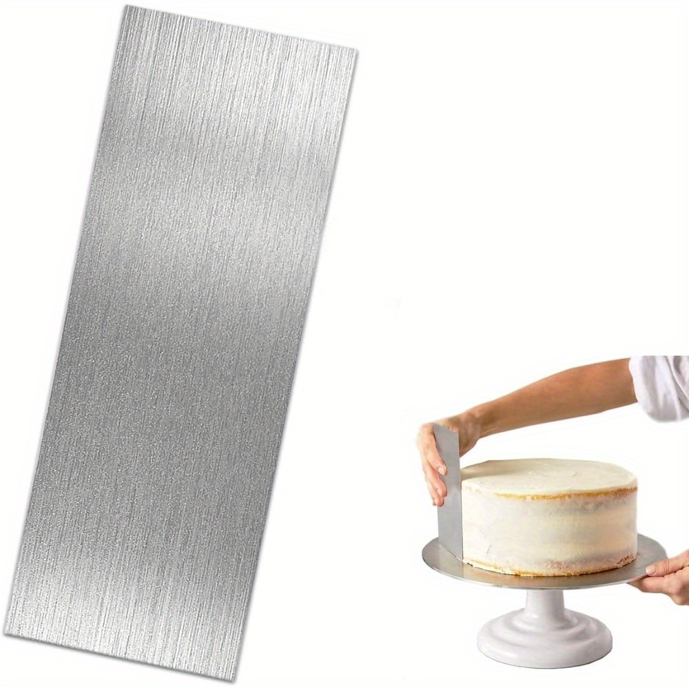 22cm Stainless Steel Cake Scraper Metal Scraper For Cake Smoother Leveler Scraper Cake Decorating Comb Cake Cutter For Mousse Butter Cream