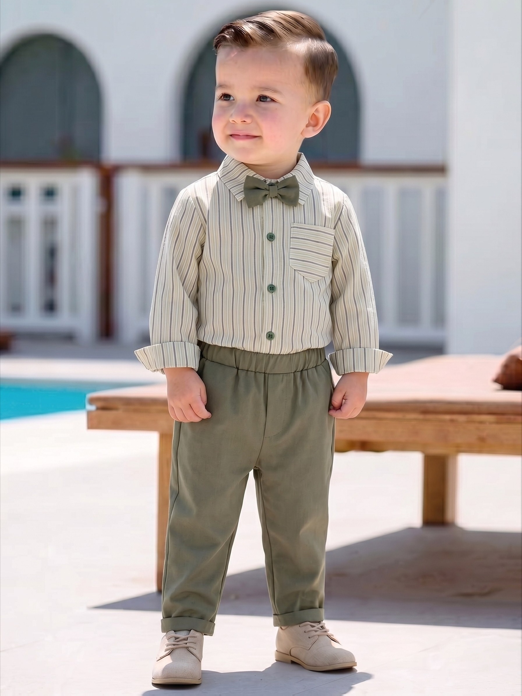 baby boy dresses for first birthday Bow Tie Outfit Bow Tie Baby Boy Dress Pants 2pcs Set, Baby Birthday display