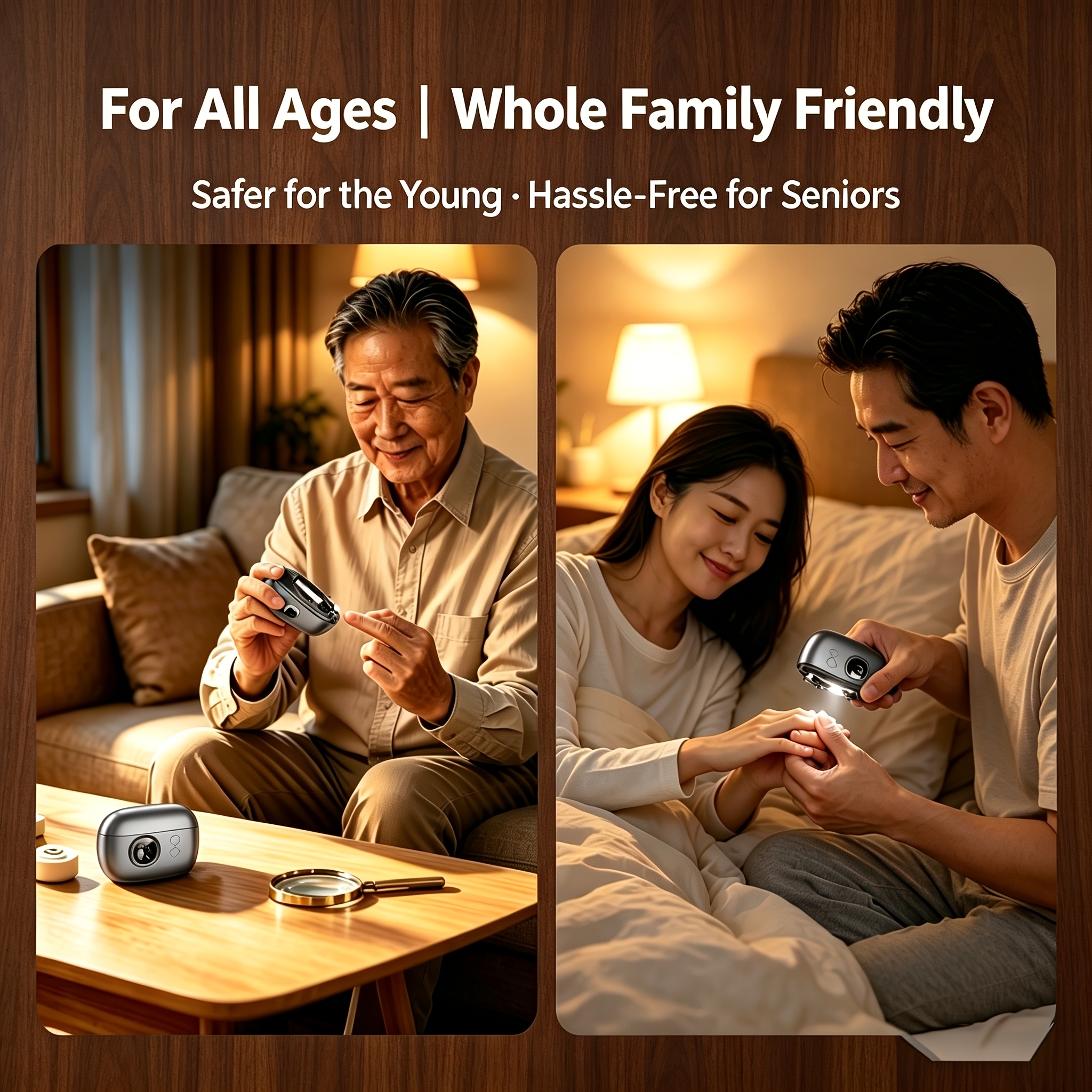 Electric Nail Clipper with HD Magnifier for Elderly