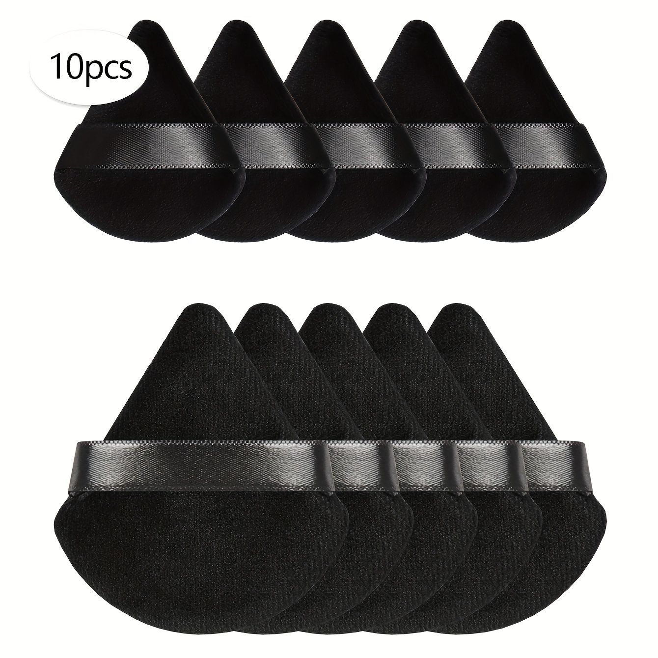 TEMU 10pcs Assorted Loose Makeup , Dab Loose Powder Face With Light Pressure For Setting Effect. Use Edges Or Tips Of Makeup To , Eye Corners, And