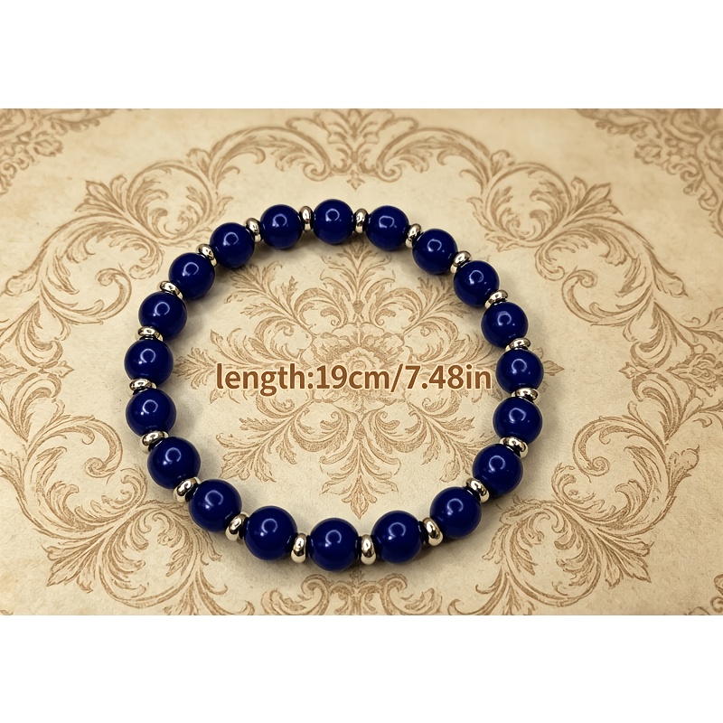 Cool-toned Ink Wash Style Bracelet, Niche Student Accessory