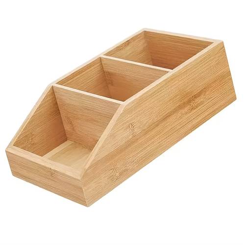 bamboo storage box with lid open top bamboo material multi suitable office bedroom space saving container for organization clutter decorative storage