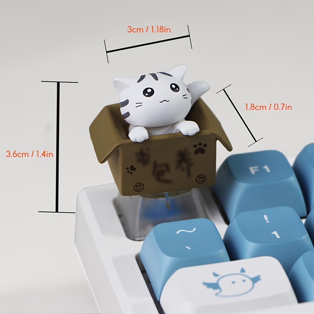 Image of Cat Keycap Esc Keycaps Cherry Profile For Mx Switch Fit 61/64/68/87/96/104/108 Mechanical Keyboard