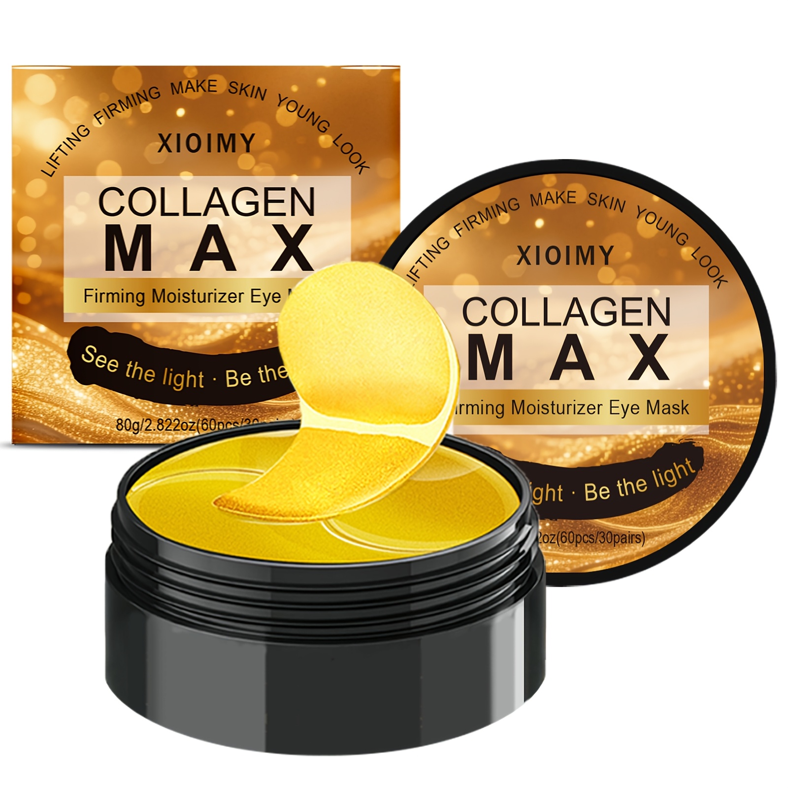Image of 60pcs Of Collagen Eye Masks, Providing Hydration And For The Skin Around , Reducing Dark Circles, With An Cooling Effect, Making Area Smoother, More Hydrated, And , Suitable For Types