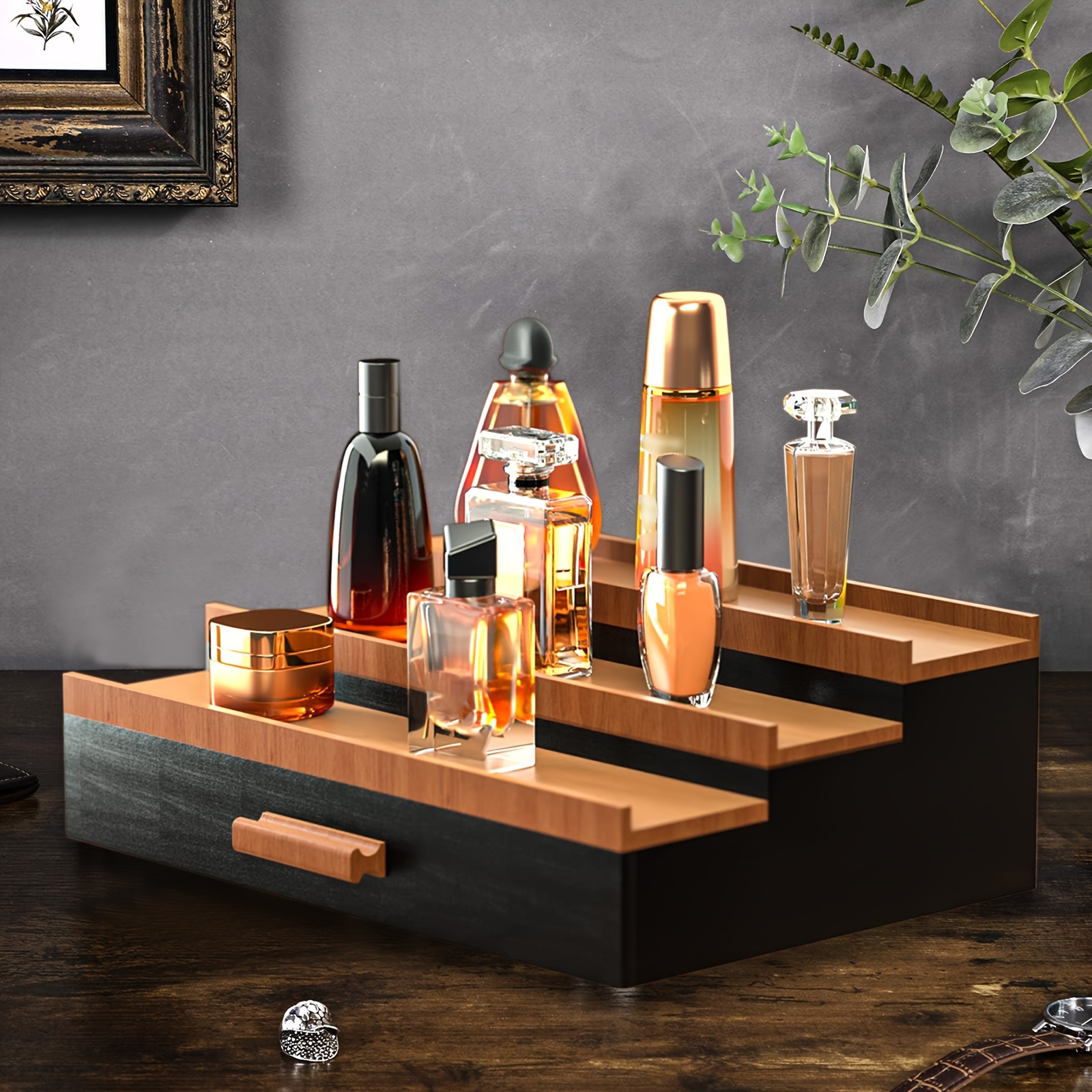 tier wooden cologne organizer drawer – Temu Belgium