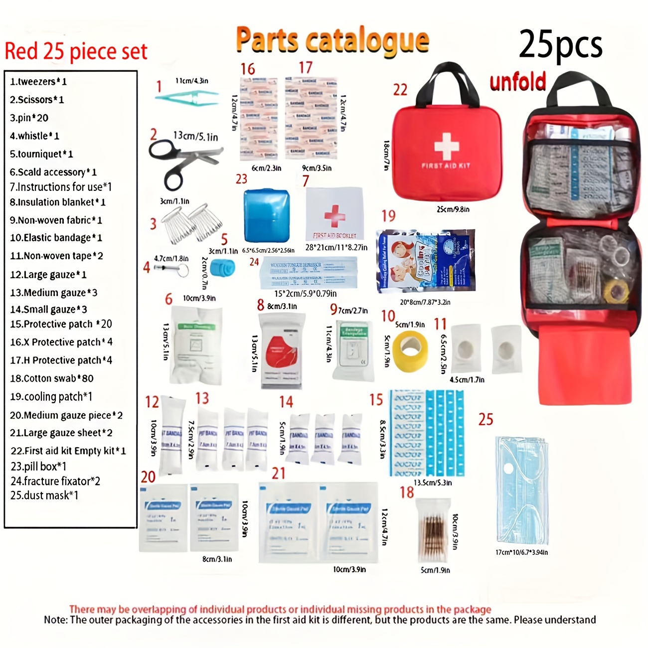 Portable Emergency Kit Multipurpose Survival Kit 25 - Temu