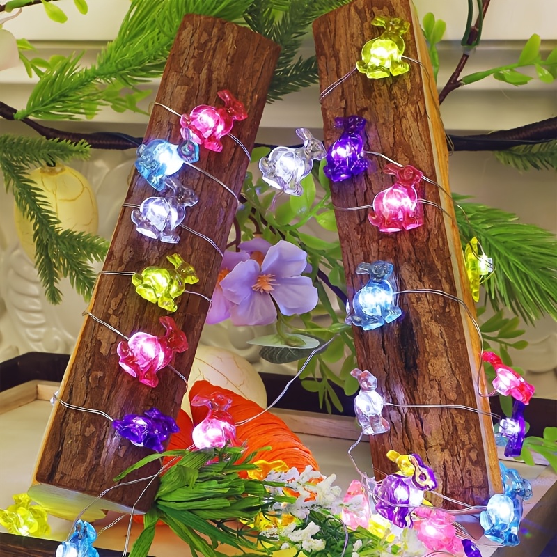 * Innenraum Dekoration Multicolor Hasenform Kupferdraht Lichter Ostern *tagsbeleuchtung Batteriebetrieben Niedliche Restaurant * Dekorative Lichter Atmosphärenlichter für wohnung