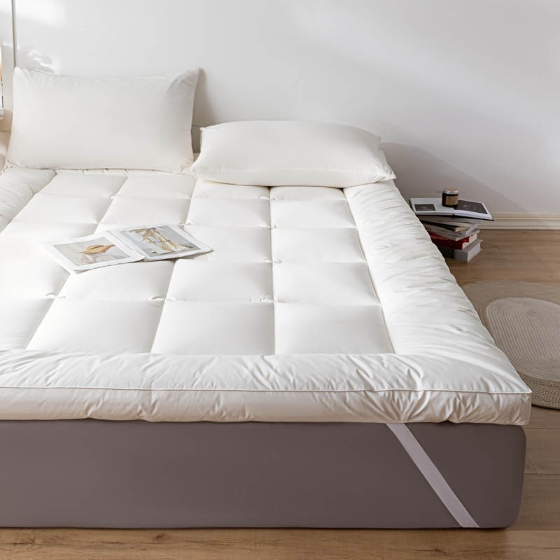 Luxury Middle Eastern Mattress Topper - Super Soft Cooling Polyester Fabric, No Power Needed, Durable & Easy-Clean for Weddings, Hotels, Dorms, Tatami & Guest Rooms