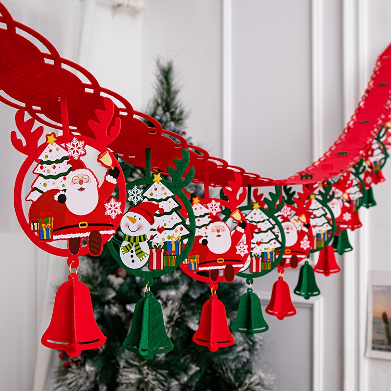 

1pc Christmas Garland Decoration - 3m Hanging , , And - No Needed, To For And Decor