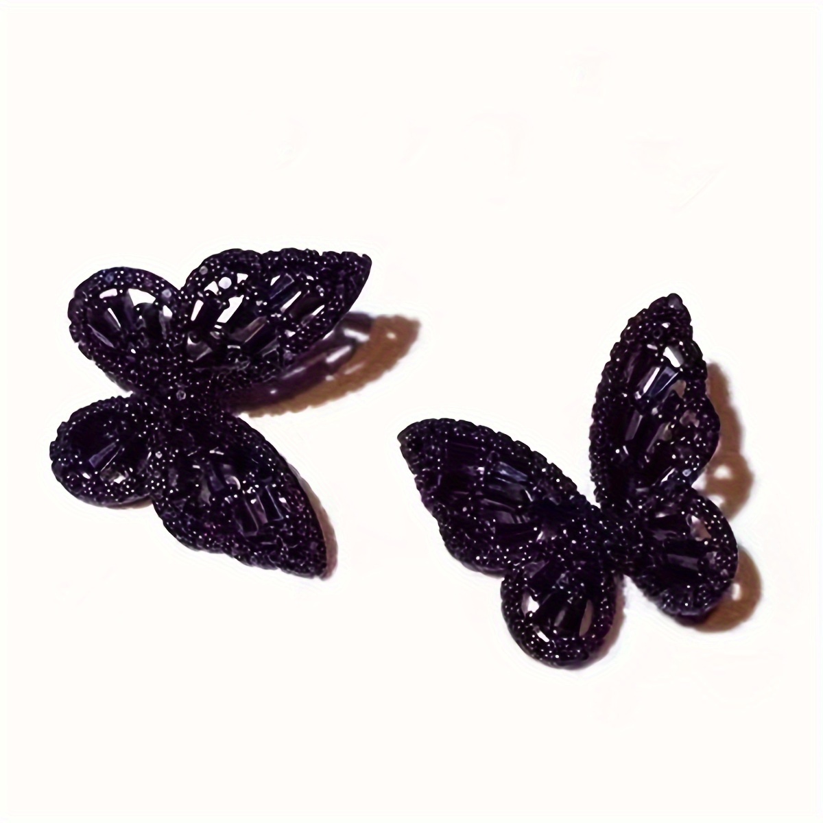 

Elegant Butterfly Stud Earrings - 925 Silvery Post, Zinc Alloy, Casual Attire