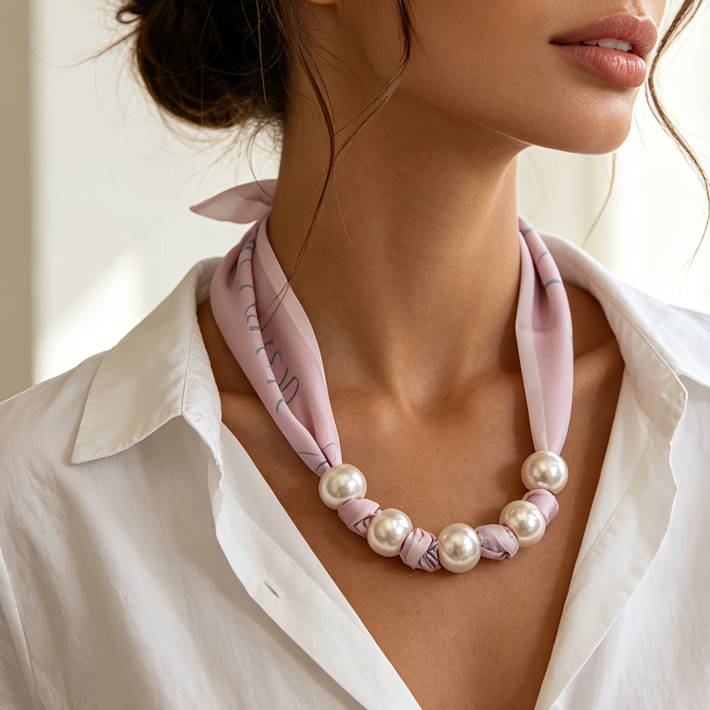 TEMU Pañuelo largo y delgado estilo bohemio estampado , accesorio versátil para a día, pañuelo y elegante