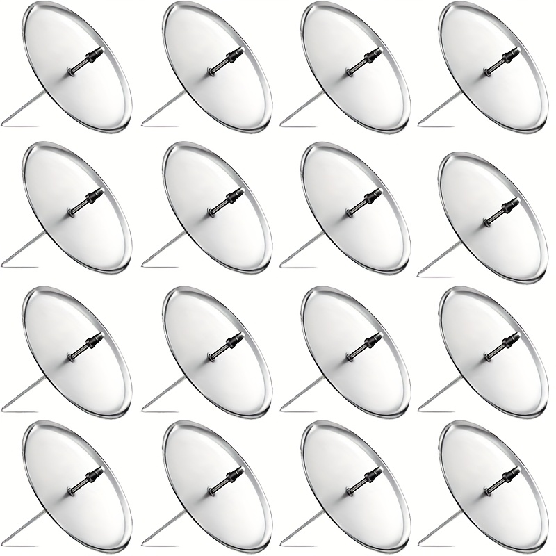 TEMU 16pcs Metal Cone Candle Holders, Advent Calendar Candle Holders, Christmas Wreath Candle Holders, Durable Metal Material, Stylish Design,