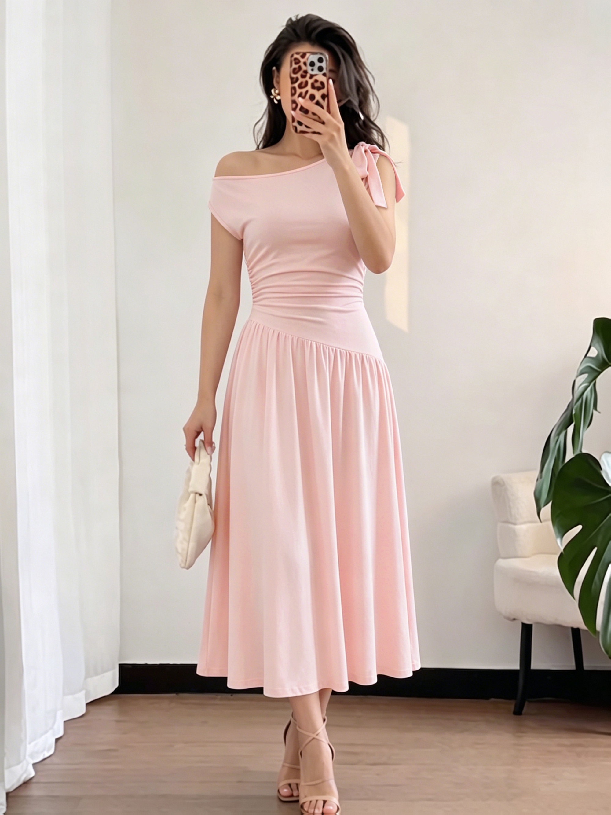 tie front ruched dress Isla Grey Ruched Tie Front T-Shirt Dress XS