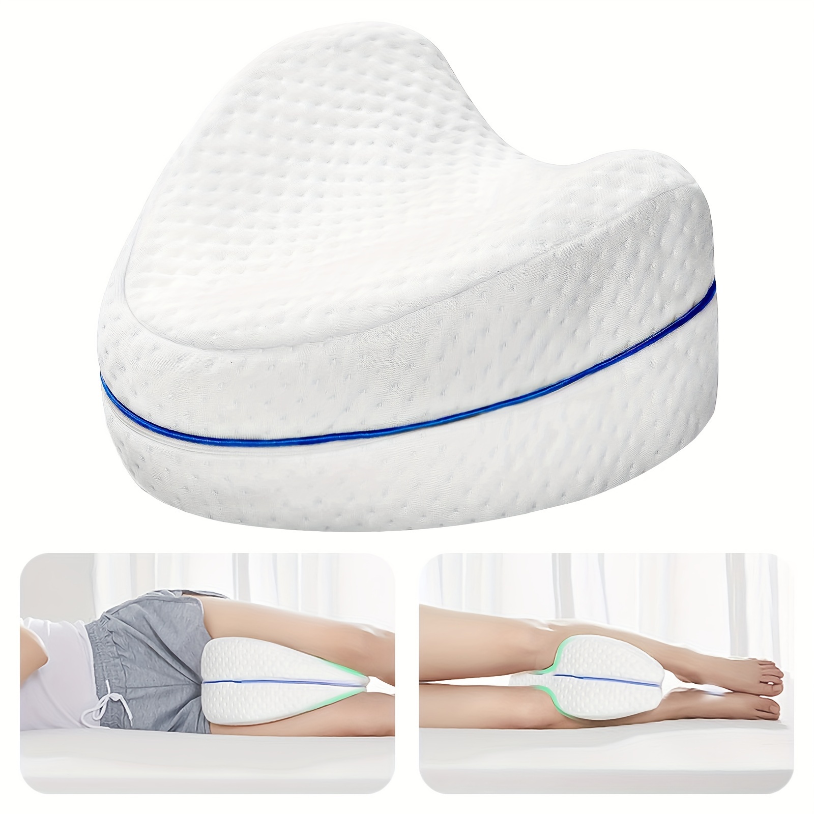 1pc Contour Legacy Leg Pillow For Back, Hip, Legs, And Knee Support Wedge  And Sciatica Nerve Pressure Relax