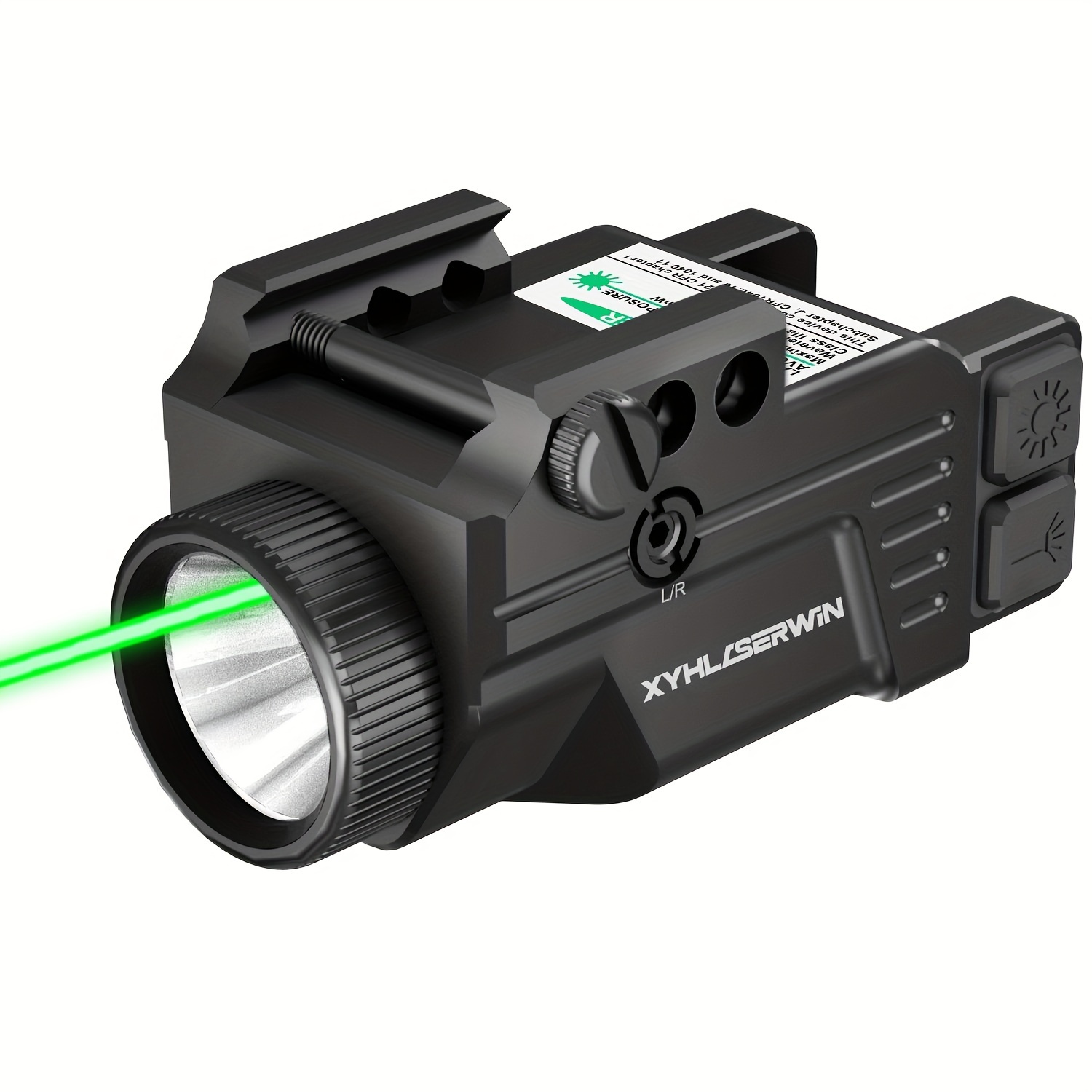 

Xku44 Green Laser Sight And 600 Lumens Flashlight Combo Wiith Hunting