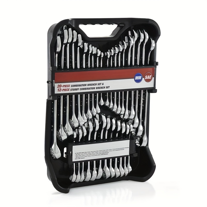 

Super Tough 32-piece Combination Wrench Set, Stainless Steel