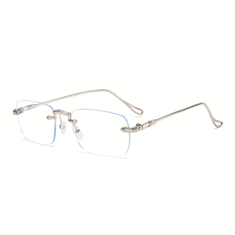 2025 New Look Golden Wire Rimless Glasses, High-end Frameless, Trendy, Fashionable, Street Style, Simple, Everyday, Pure And Desirable