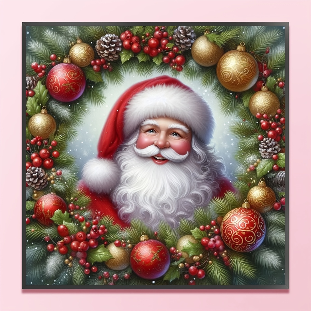 Kit De Peinture Diamant 5D - Motif Bonhomme De Neige De Noël - Pour